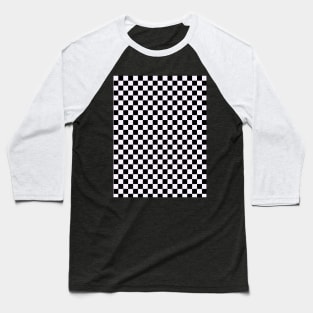 Checkers Checkerboard Pattern Baseball T-Shirt